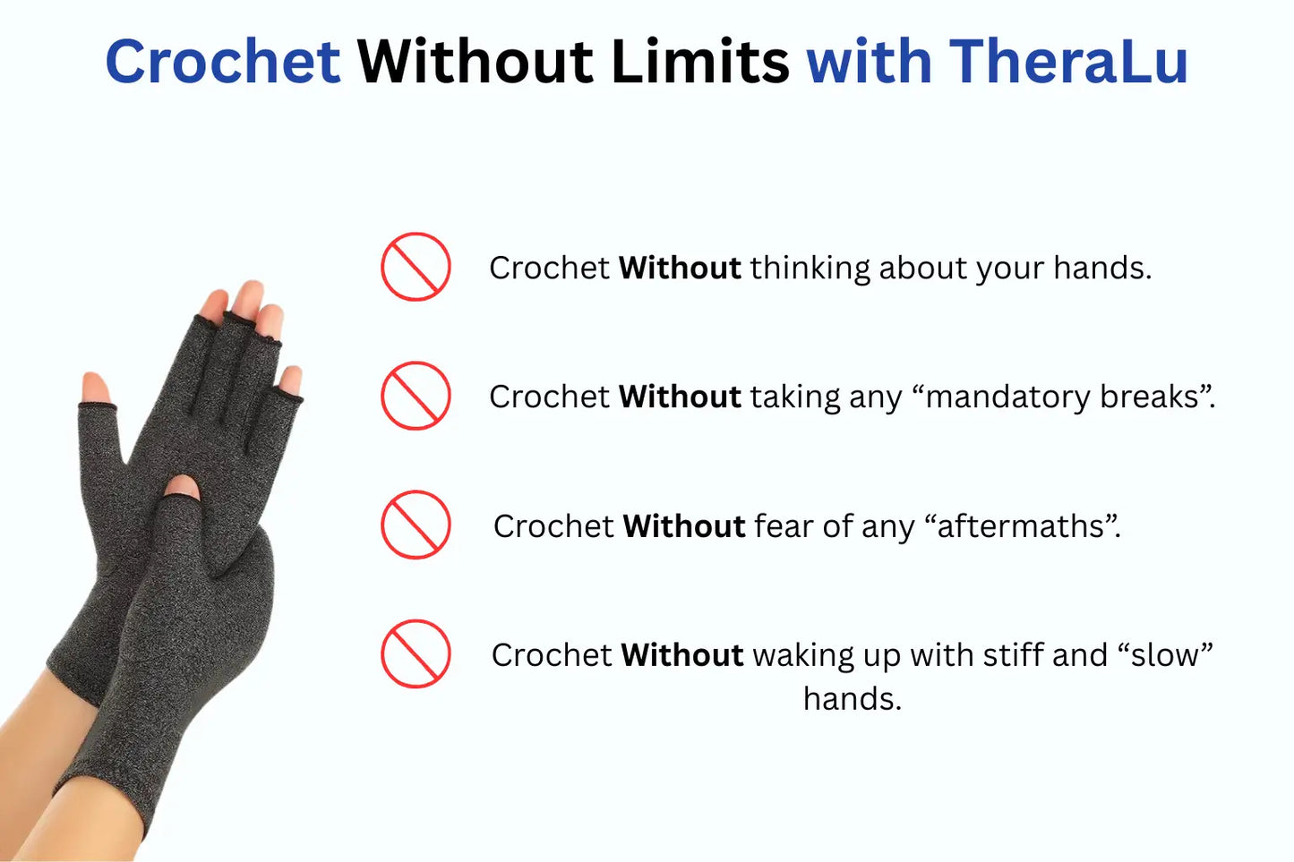 TheraLu CircuPress Gloves for Crocheters